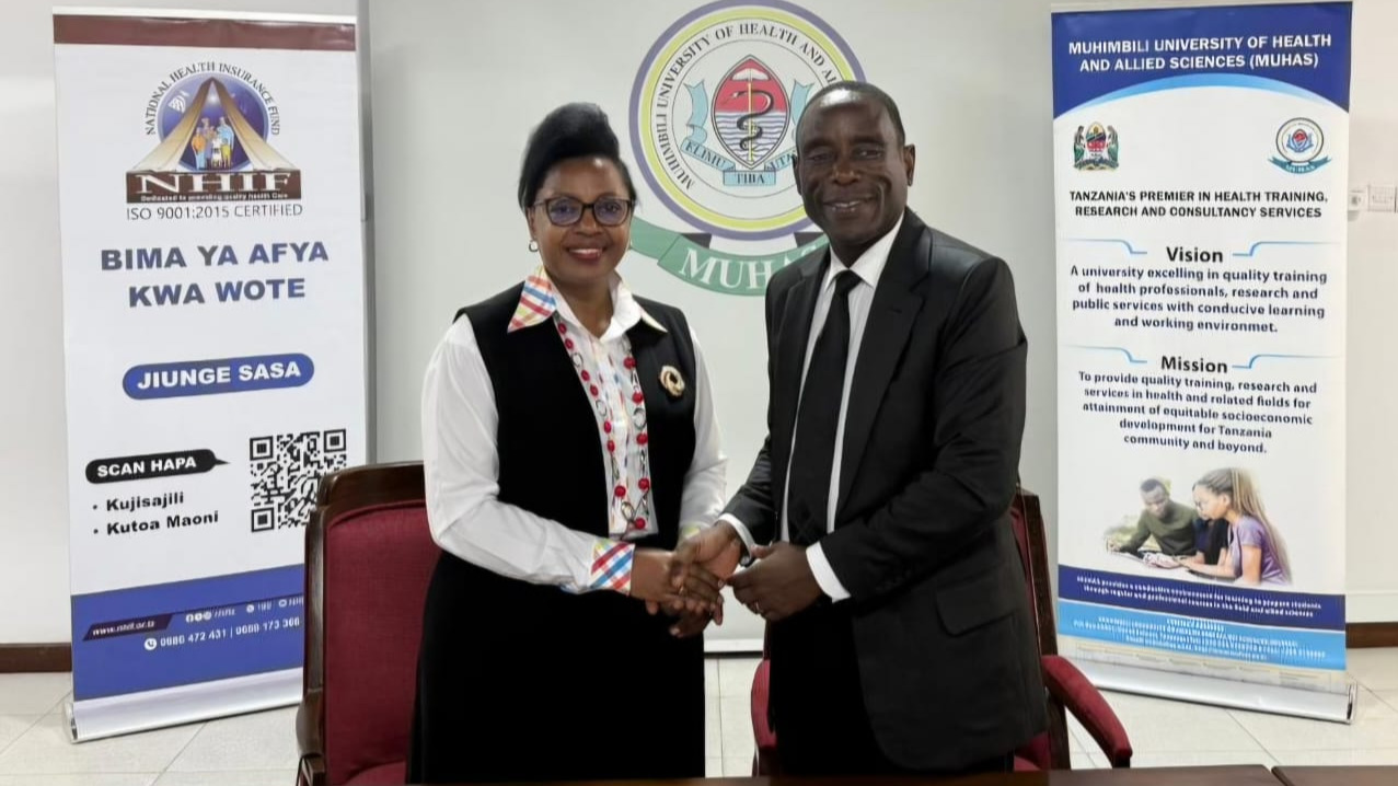 NHIF/MUHAS KUSHIRIKIANA KIMKAKATI KWENYE UTEKELEZAJI WA BIMA YA AFYA KWA WOTE